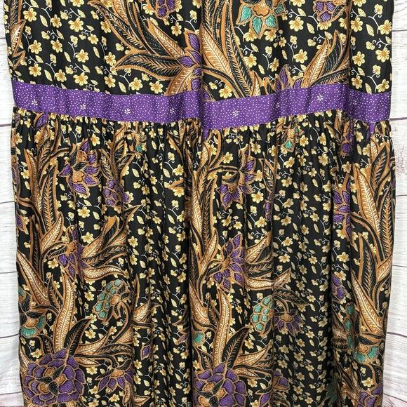 Warm Women's Boho Hippe Ruffle Sleeveless Cotton Breezy Floral Dress Size Small - Picture 13 of 16